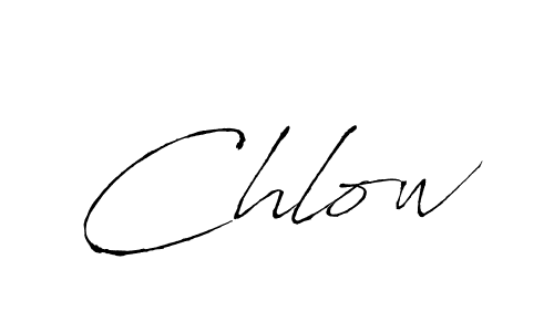 How to make Chlow signature? Antro_Vectra is a professional autograph style. Create handwritten signature for Chlow name. Chlow signature style 6 images and pictures png