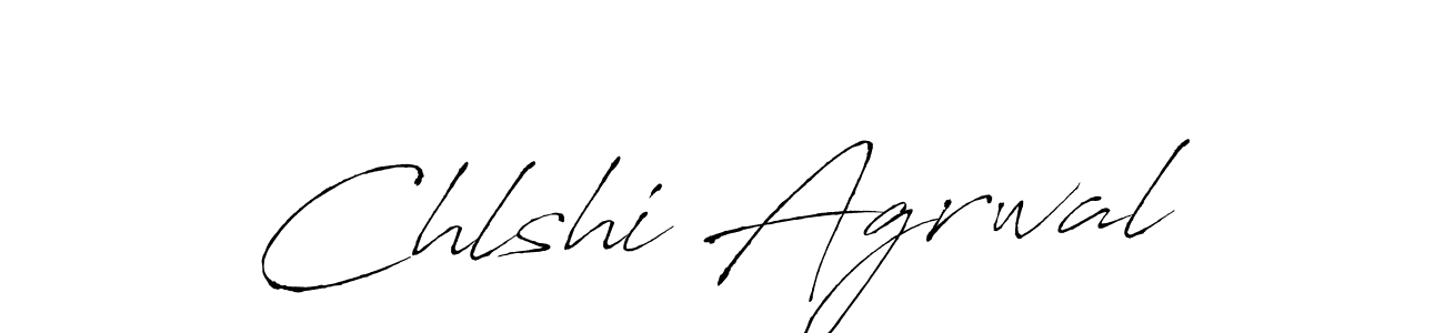 Create a beautiful signature design for name Chlshi Agrwal. With this signature (Antro_Vectra) fonts, you can make a handwritten signature for free. Chlshi Agrwal signature style 6 images and pictures png