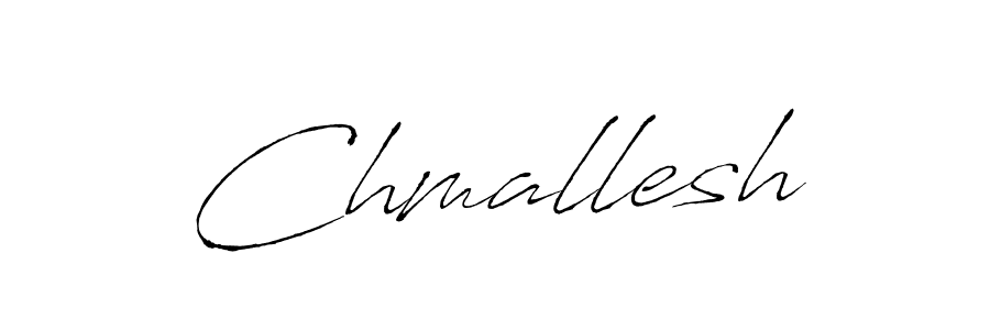 Chmallesh stylish signature style. Best Handwritten Sign (Antro_Vectra) for my name. Handwritten Signature Collection Ideas for my name Chmallesh. Chmallesh signature style 6 images and pictures png