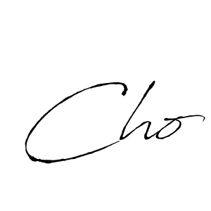 Use a signature maker to create a handwritten signature online. With this signature software, you can design (Antro_Vectra) your own signature for name Cho. Cho signature style 6 images and pictures png