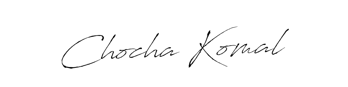 Chocha Komal stylish signature style. Best Handwritten Sign (Antro_Vectra) for my name. Handwritten Signature Collection Ideas for my name Chocha Komal. Chocha Komal signature style 6 images and pictures png