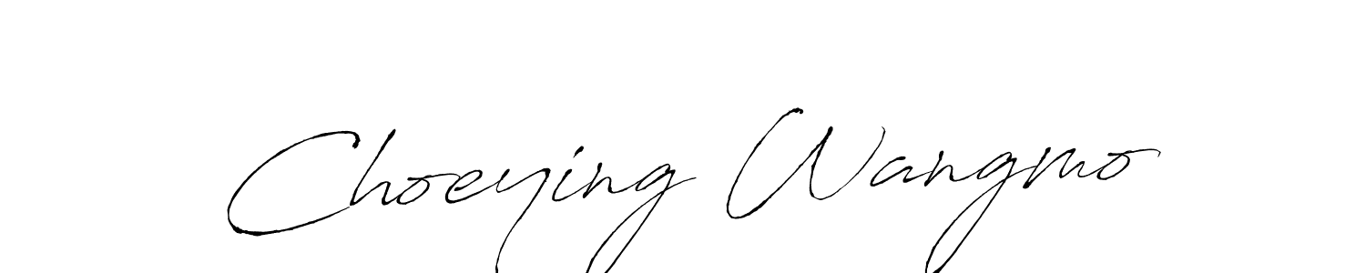Choeying Wangmo stylish signature style. Best Handwritten Sign (Antro_Vectra) for my name. Handwritten Signature Collection Ideas for my name Choeying Wangmo. Choeying Wangmo signature style 6 images and pictures png
