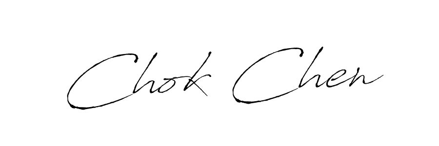 Design your own signature with our free online signature maker. With this signature software, you can create a handwritten (Antro_Vectra) signature for name Chok Chen. Chok Chen signature style 6 images and pictures png
