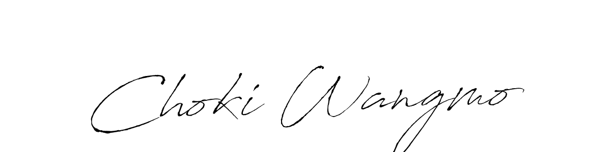 You should practise on your own different ways (Antro_Vectra) to write your name (Choki Wangmo) in signature. don't let someone else do it for you. Choki Wangmo signature style 6 images and pictures png