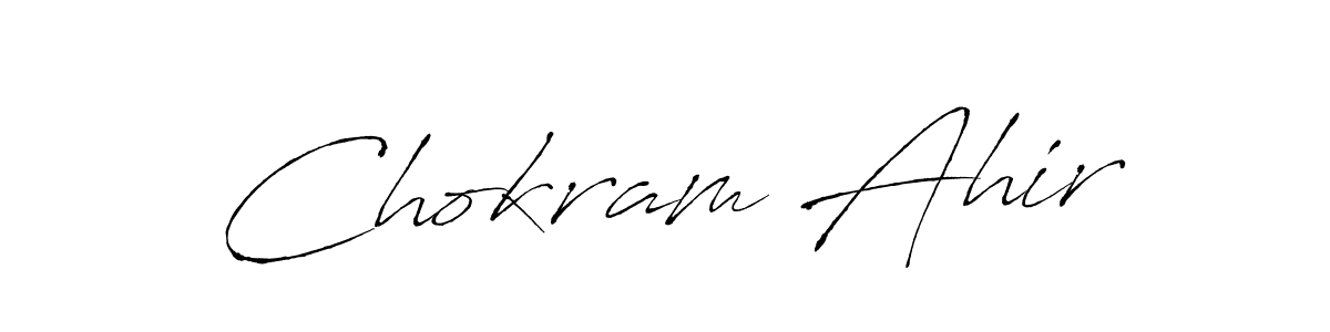 Chokram Ahir stylish signature style. Best Handwritten Sign (Antro_Vectra) for my name. Handwritten Signature Collection Ideas for my name Chokram Ahir. Chokram Ahir signature style 6 images and pictures png