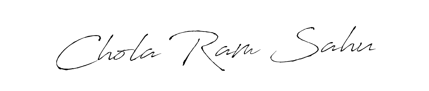 Use a signature maker to create a handwritten signature online. With this signature software, you can design (Antro_Vectra) your own signature for name Chola Ram Sahu. Chola Ram Sahu signature style 6 images and pictures png