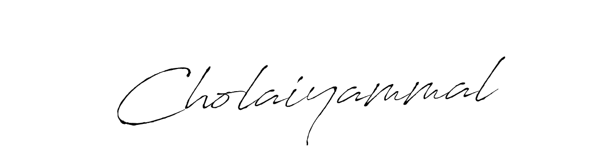 Antro_Vectra is a professional signature style that is perfect for those who want to add a touch of class to their signature. It is also a great choice for those who want to make their signature more unique. Get Cholaiyammal name to fancy signature for free. Cholaiyammal signature style 6 images and pictures png