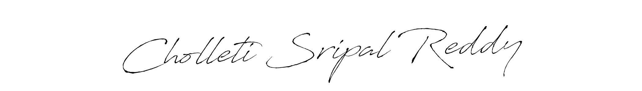 Also we have Cholleti Sripal Reddy name is the best signature style. Create professional handwritten signature collection using Antro_Vectra autograph style. Cholleti Sripal Reddy signature style 6 images and pictures png