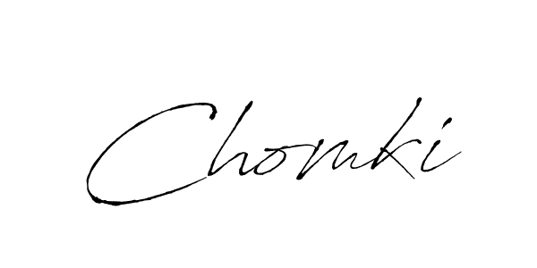 Use a signature maker to create a handwritten signature online. With this signature software, you can design (Antro_Vectra) your own signature for name Chomki. Chomki signature style 6 images and pictures png