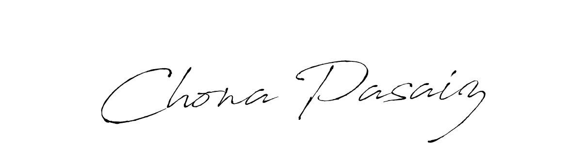 How to make Chona Pasaiz signature? Antro_Vectra is a professional autograph style. Create handwritten signature for Chona Pasaiz name. Chona Pasaiz signature style 6 images and pictures png