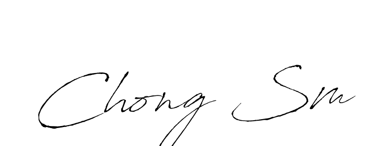 Chong Sm stylish signature style. Best Handwritten Sign (Antro_Vectra) for my name. Handwritten Signature Collection Ideas for my name Chong Sm. Chong Sm signature style 6 images and pictures png