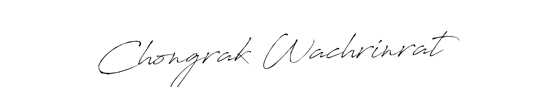 Design your own signature with our free online signature maker. With this signature software, you can create a handwritten (Antro_Vectra) signature for name Chongrak Wachrinrat. Chongrak Wachrinrat signature style 6 images and pictures png