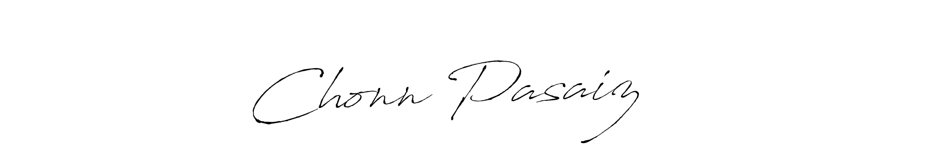 How to make Chonn Pasaiz ❤️ name signature. Use Antro_Vectra style for creating short signs online. This is the latest handwritten sign. Chonn Pasaiz ❤️ signature style 6 images and pictures png