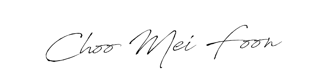 Create a beautiful signature design for name Choo Mei Foon. With this signature (Antro_Vectra) fonts, you can make a handwritten signature for free. Choo Mei Foon signature style 6 images and pictures png