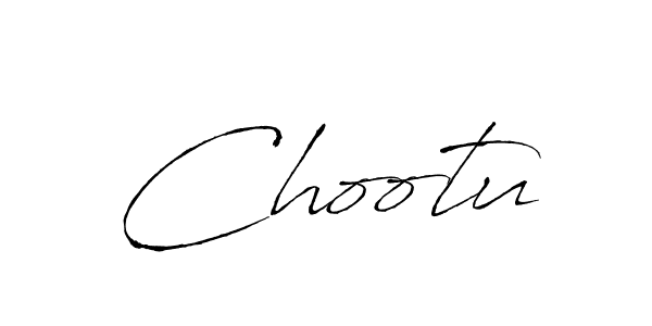 Use a signature maker to create a handwritten signature online. With this signature software, you can design (Antro_Vectra) your own signature for name Chootu. Chootu signature style 6 images and pictures png