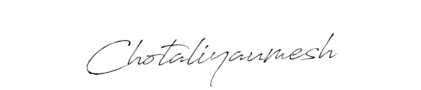 The best way (Antro_Vectra) to make a short signature is to pick only two or three words in your name. The name Chotaliyaumesh include a total of six letters. For converting this name. Chotaliyaumesh signature style 6 images and pictures png