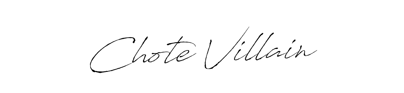 How to make Chote Villain name signature. Use Antro_Vectra style for creating short signs online. This is the latest handwritten sign. Chote Villain signature style 6 images and pictures png