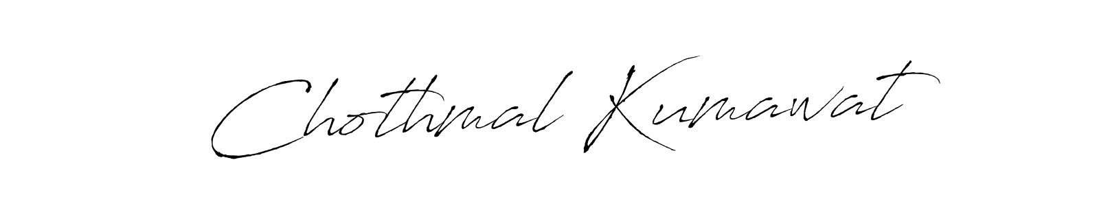Antro_Vectra is a professional signature style that is perfect for those who want to add a touch of class to their signature. It is also a great choice for those who want to make their signature more unique. Get Chothmal Kumawat name to fancy signature for free. Chothmal Kumawat signature style 6 images and pictures png