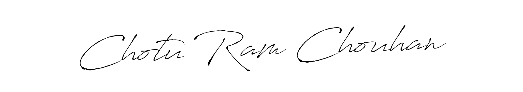 Create a beautiful signature design for name Chotu Ram Chouhan. With this signature (Antro_Vectra) fonts, you can make a handwritten signature for free. Chotu Ram Chouhan signature style 6 images and pictures png