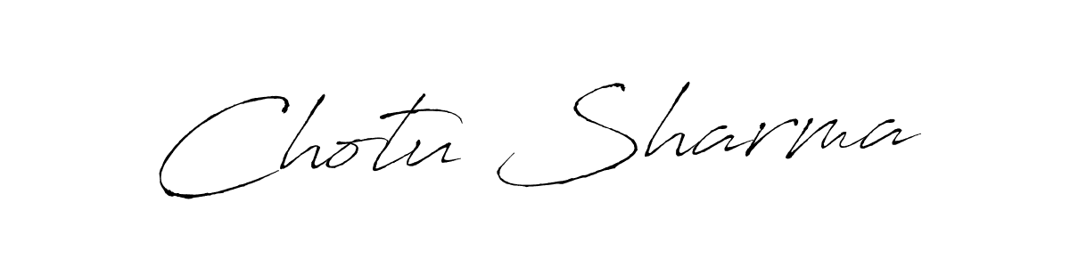 Use a signature maker to create a handwritten signature online. With this signature software, you can design (Antro_Vectra) your own signature for name Chotu Sharma. Chotu Sharma signature style 6 images and pictures png