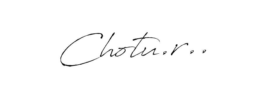 Design your own signature with our free online signature maker. With this signature software, you can create a handwritten (Antro_Vectra) signature for name Chotu.r... Chotu.r.. signature style 6 images and pictures png