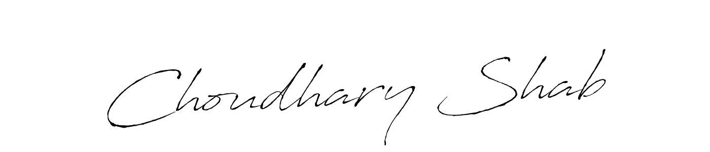 Use a signature maker to create a handwritten signature online. With this signature software, you can design (Antro_Vectra) your own signature for name Choudhary Shab. Choudhary Shab signature style 6 images and pictures png