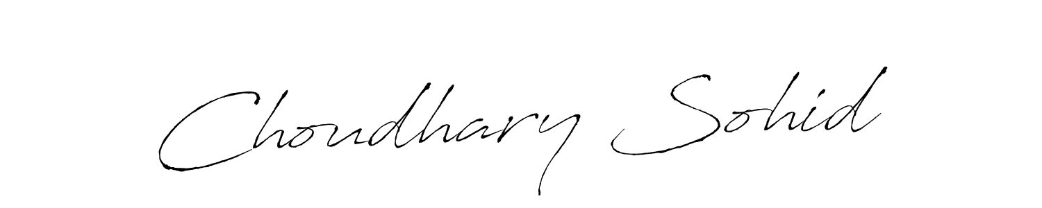 Also we have Choudhary Sohid name is the best signature style. Create professional handwritten signature collection using Antro_Vectra autograph style. Choudhary Sohid signature style 6 images and pictures png