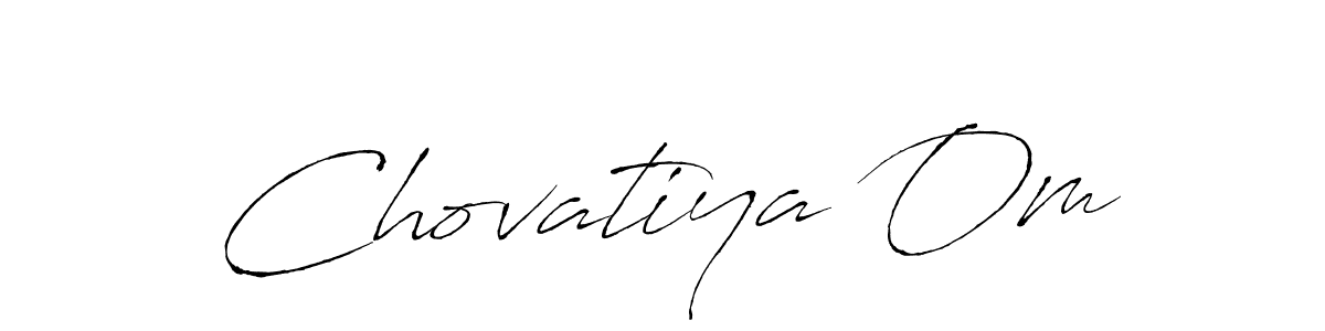 Design your own signature with our free online signature maker. With this signature software, you can create a handwritten (Antro_Vectra) signature for name Chovatiya Om. Chovatiya Om signature style 6 images and pictures png