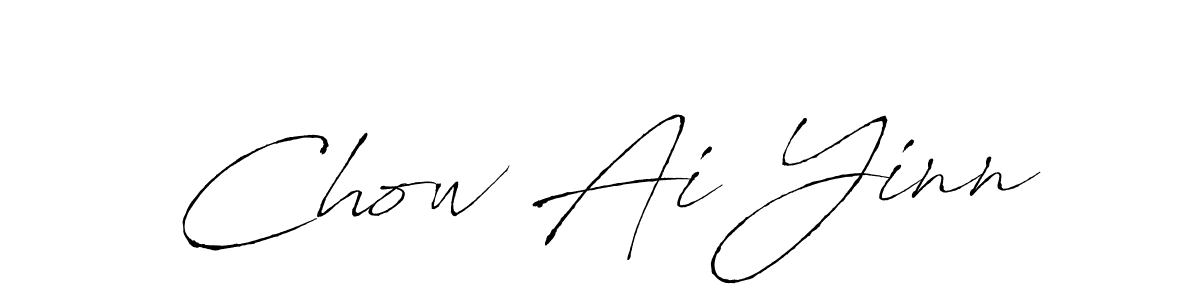 How to make Chow Ai Yinn signature? Antro_Vectra is a professional autograph style. Create handwritten signature for Chow Ai Yinn name. Chow Ai Yinn signature style 6 images and pictures png