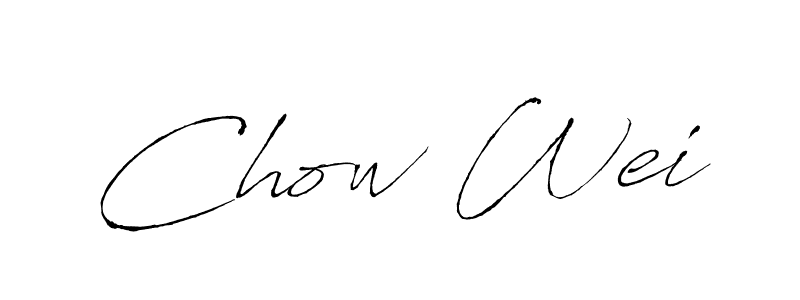 Make a beautiful signature design for name Chow Wei. With this signature (Antro_Vectra) style, you can create a handwritten signature for free. Chow Wei signature style 6 images and pictures png