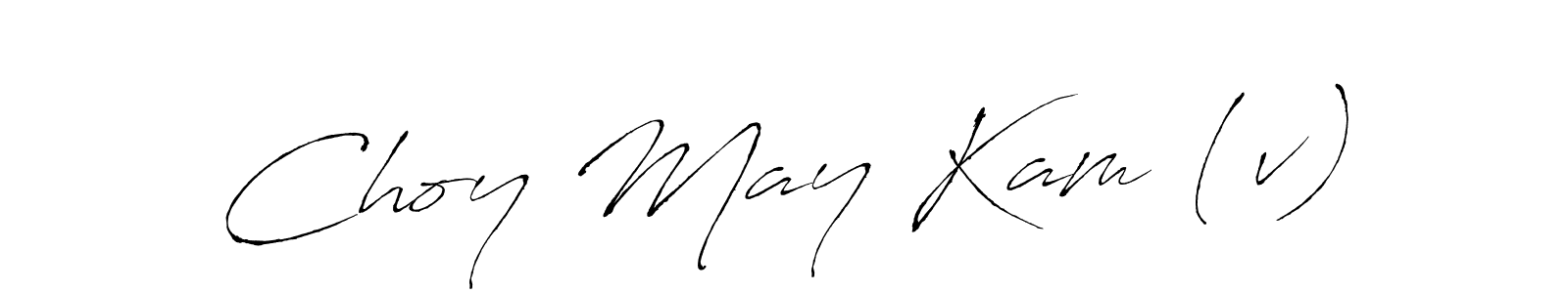 Use a signature maker to create a handwritten signature online. With this signature software, you can design (Antro_Vectra) your own signature for name Choy May Kam (v). Choy May Kam (v) signature style 6 images and pictures png