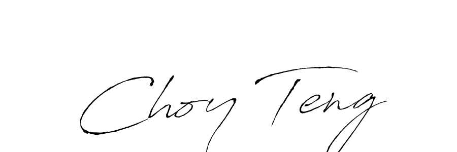 Design your own signature with our free online signature maker. With this signature software, you can create a handwritten (Antro_Vectra) signature for name Choy Teng. Choy Teng signature style 6 images and pictures png