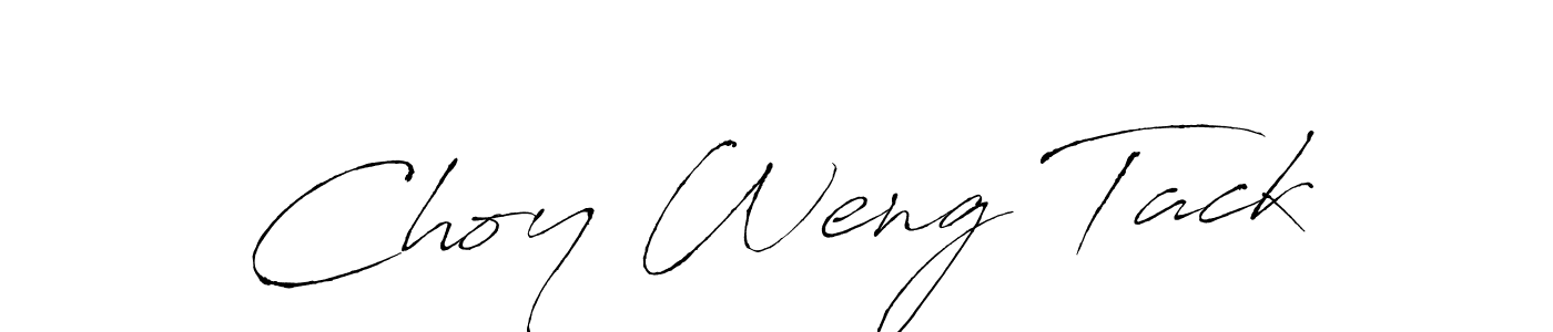 How to make Choy Weng Tack signature? Antro_Vectra is a professional autograph style. Create handwritten signature for Choy Weng Tack name. Choy Weng Tack signature style 6 images and pictures png