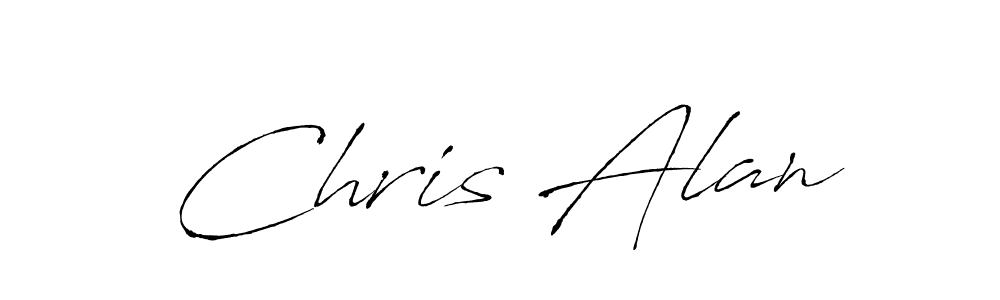 How to make Chris Alan name signature. Use Antro_Vectra style for creating short signs online. This is the latest handwritten sign. Chris Alan signature style 6 images and pictures png