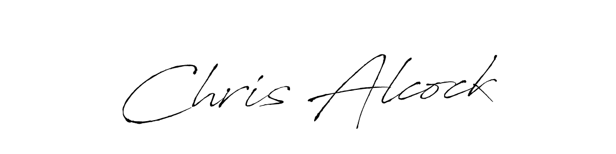 How to make Chris Alcock name signature. Use Antro_Vectra style for creating short signs online. This is the latest handwritten sign. Chris Alcock signature style 6 images and pictures png