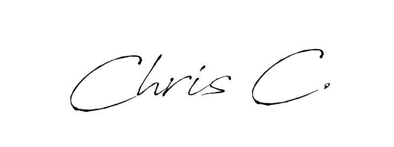 The best way (Antro_Vectra) to make a short signature is to pick only two or three words in your name. The name Chris C. include a total of six letters. For converting this name. Chris C. signature style 6 images and pictures png