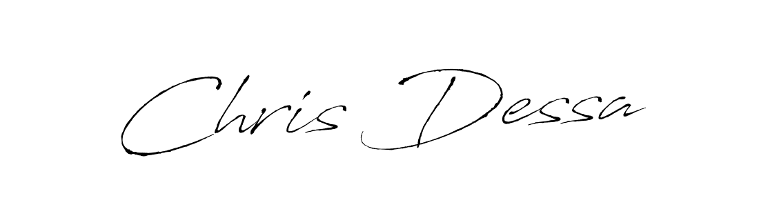 Design your own signature with our free online signature maker. With this signature software, you can create a handwritten (Antro_Vectra) signature for name Chris Dessa. Chris Dessa signature style 6 images and pictures png