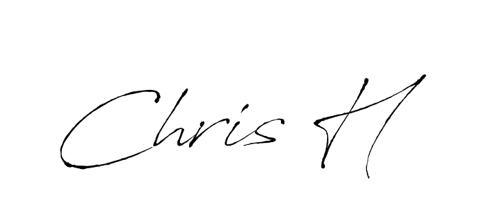 The best way (Antro_Vectra) to make a short signature is to pick only two or three words in your name. The name Chris H include a total of six letters. For converting this name. Chris H signature style 6 images and pictures png