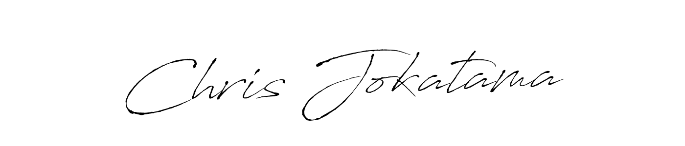 Make a beautiful signature design for name Chris Jokatama. With this signature (Antro_Vectra) style, you can create a handwritten signature for free. Chris Jokatama signature style 6 images and pictures png