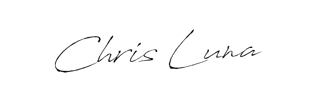 Chris Luna stylish signature style. Best Handwritten Sign (Antro_Vectra) for my name. Handwritten Signature Collection Ideas for my name Chris Luna. Chris Luna signature style 6 images and pictures png