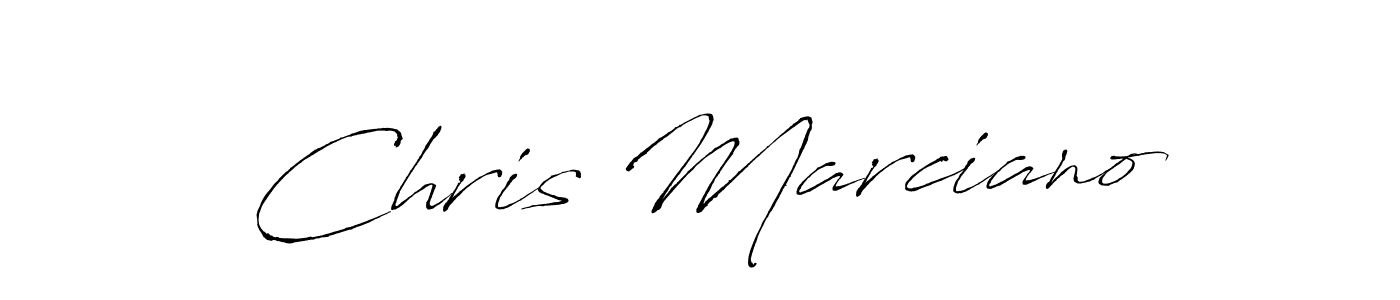 Chris Marciano stylish signature style. Best Handwritten Sign (Antro_Vectra) for my name. Handwritten Signature Collection Ideas for my name Chris Marciano. Chris Marciano signature style 6 images and pictures png
