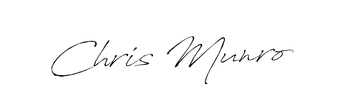 Make a beautiful signature design for name Chris Munro. With this signature (Antro_Vectra) style, you can create a handwritten signature for free. Chris Munro signature style 6 images and pictures png