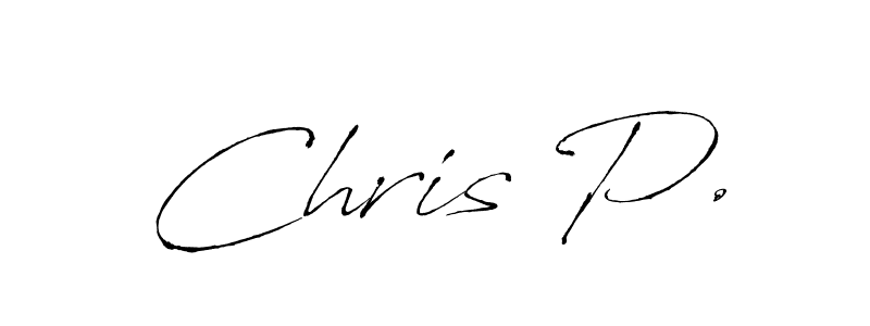 Design your own signature with our free online signature maker. With this signature software, you can create a handwritten (Antro_Vectra) signature for name Chris P.. Chris P. signature style 6 images and pictures png