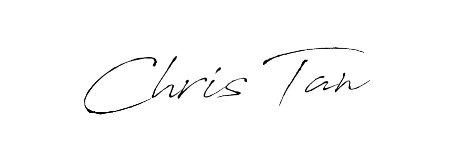 Chris Tan stylish signature style. Best Handwritten Sign (Antro_Vectra) for my name. Handwritten Signature Collection Ideas for my name Chris Tan. Chris Tan signature style 6 images and pictures png