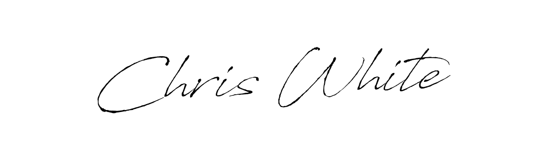 Design your own signature with our free online signature maker. With this signature software, you can create a handwritten (Antro_Vectra) signature for name Chris White. Chris White signature style 6 images and pictures png