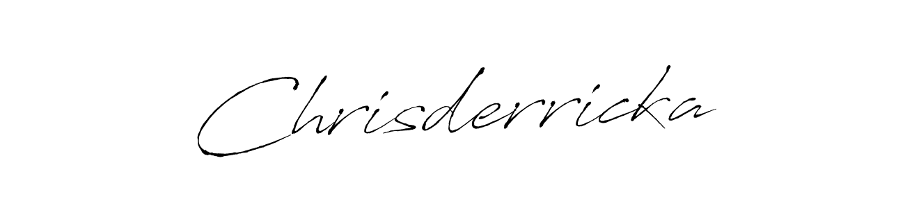 Design your own signature with our free online signature maker. With this signature software, you can create a handwritten (Antro_Vectra) signature for name Chrisderricka. Chrisderricka signature style 6 images and pictures png