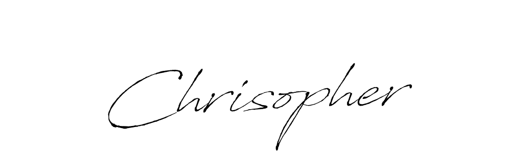 Make a beautiful signature design for name Chrisopher. With this signature (Antro_Vectra) style, you can create a handwritten signature for free. Chrisopher signature style 6 images and pictures png