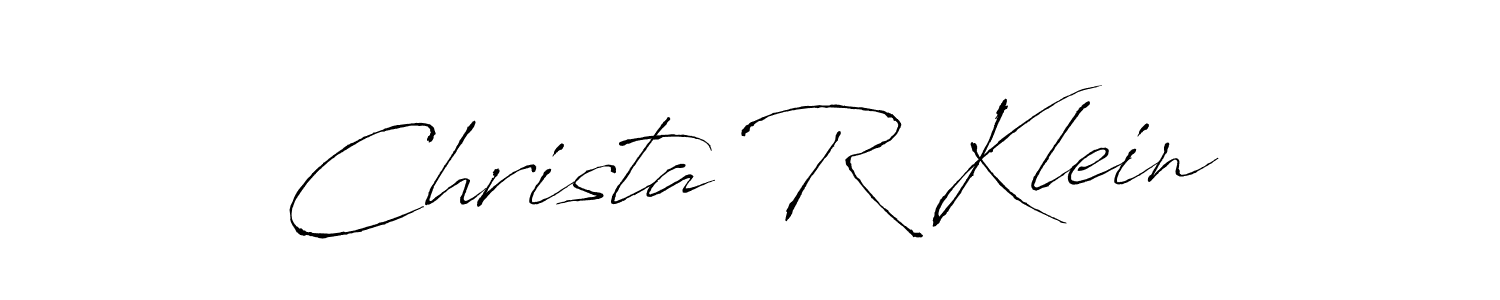 Make a beautiful signature design for name Christa R Klein. Use this online signature maker to create a handwritten signature for free. Christa R Klein signature style 6 images and pictures png