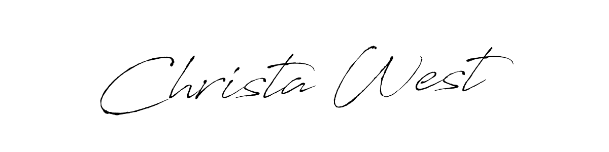It looks lik you need a new signature style for name Christa West. Design unique handwritten (Antro_Vectra) signature with our free signature maker in just a few clicks. Christa West signature style 6 images and pictures png