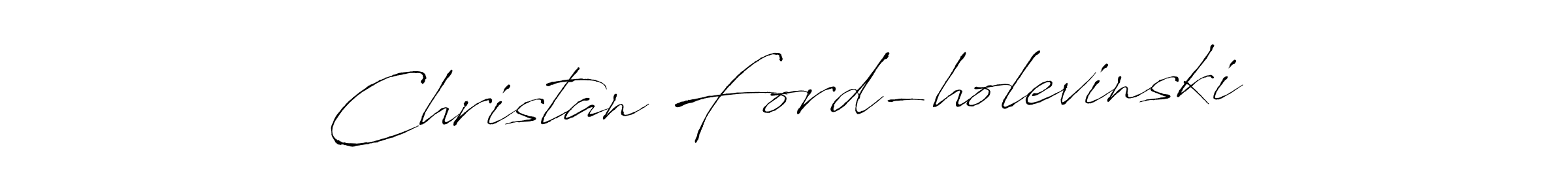 Create a beautiful signature design for name Christan Ford-holevinski. With this signature (Antro_Vectra) fonts, you can make a handwritten signature for free. Christan Ford-holevinski signature style 6 images and pictures png